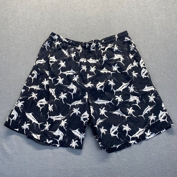 Columbia PFG Swim Swordfish Palm Tree Board Short Large Mens Omnishade Summer - Picture 1 of 13